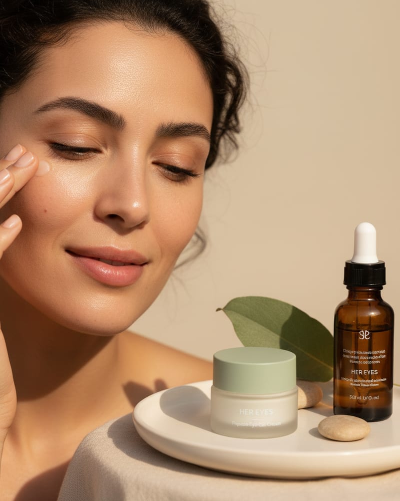 HER EYES Peptide Eye Gel-Cream — Acetyl Tetrapeptide-5