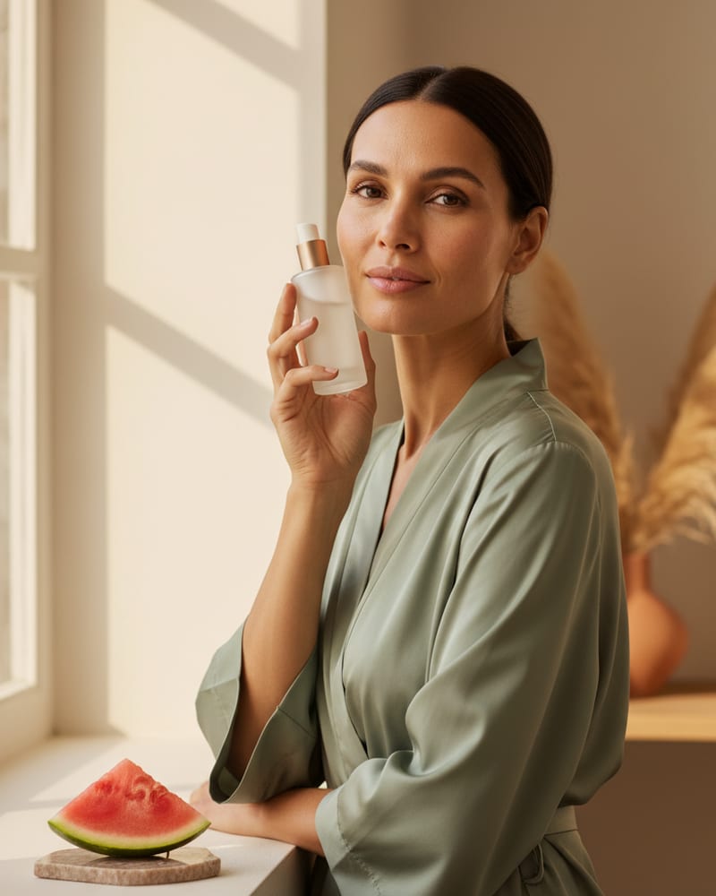 HER SKIN Watermelon Hydration Moisturizer — Green Tea + Chamomile Extracts